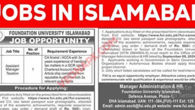 Jobs in islamabad