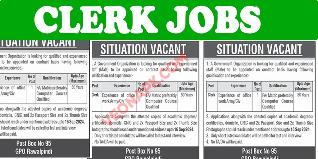 clerk jobs