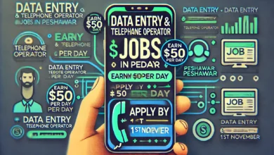 Data Entry & Telephone Operator Jobs in Peshawar | Earn $50 Per Day - Apply by 1st November 2024